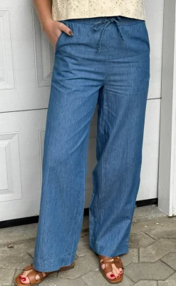 Outlet Bukser - Detia - Light Blue Denim Bukser & Jeans