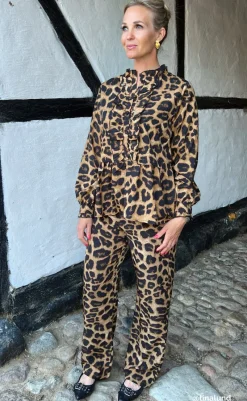 Online Bukser - Ida - Leopard Bukser & Jeans
