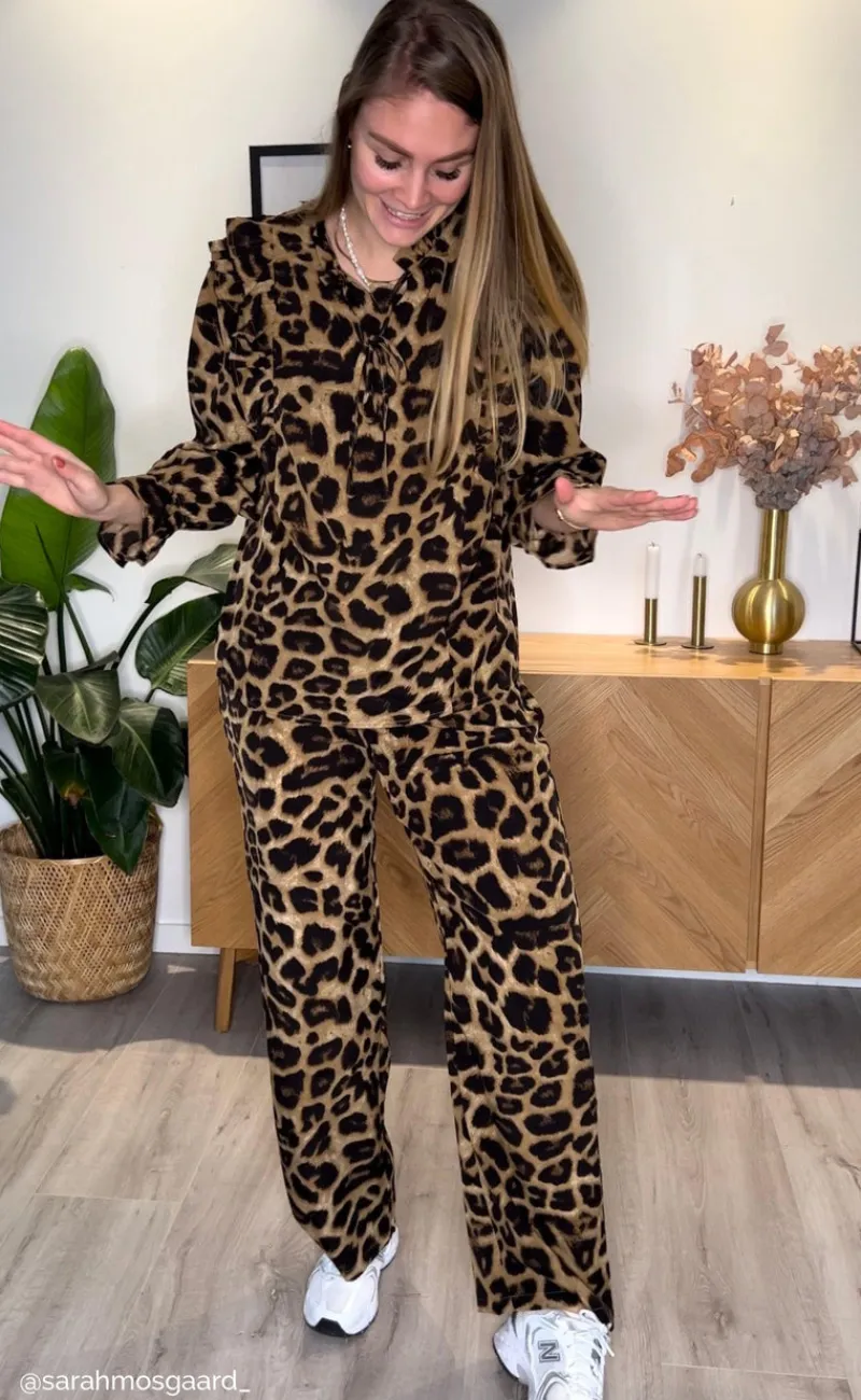 Online Bukser - Ida - Leopard Bukser & Jeans
