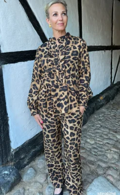 Online Bukser - Ida - Leopard Bukser & Jeans