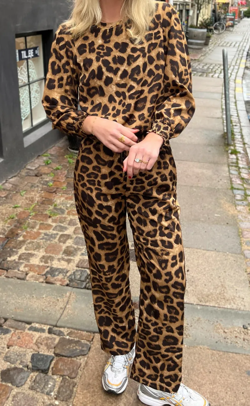 Online Bukser - Ida - Leopard Bukser & Jeans