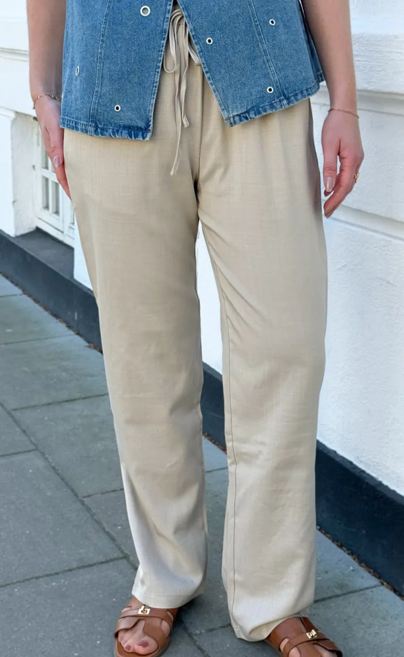 Bukser - Amalie - Sand Bukser & Jeans