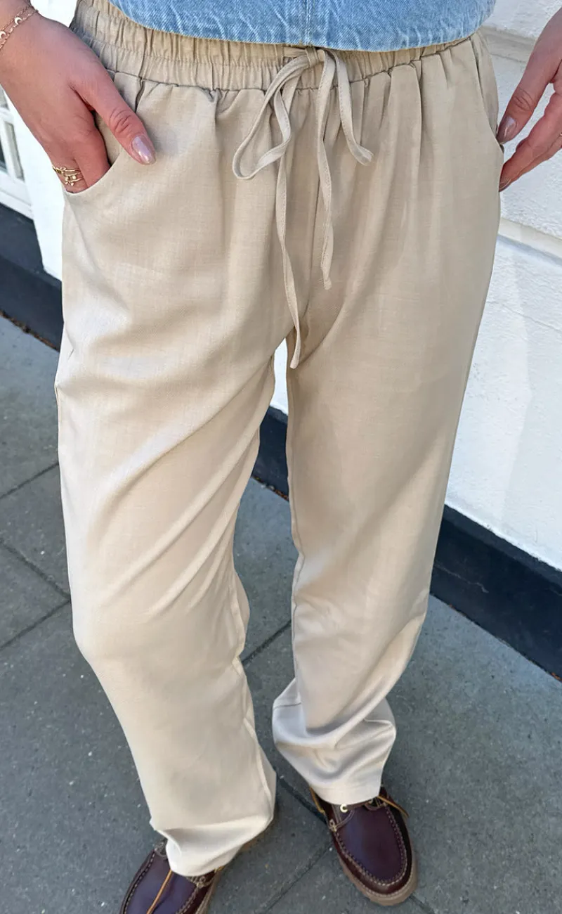 Bukser - Amalie - Sand Bukser & Jeans