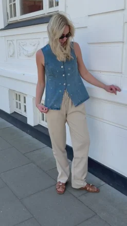 Bukser - Amalie - Sand Bukser & Jeans