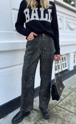 Online Jeans - Lara / Jessie - Grey Leopard Bukser & Jeans