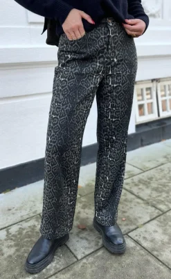 Online Jeans - Lara / Jessie - Grey Leopard Bukser & Jeans