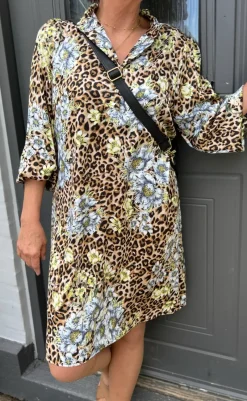Kjole - Augusta - Leopard / Flower Kjoler