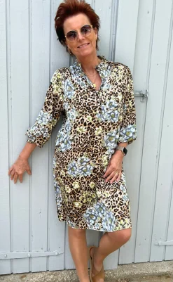 Kjole - Augusta - Leopard / Flower Kjoler