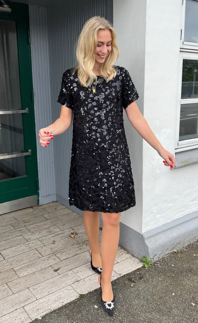 Online Kjole - Rebecca Sequin - Black Kjoler