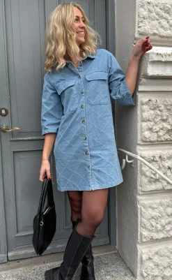 Discount Kjole - Calla - Trendy Denim Kjoler
