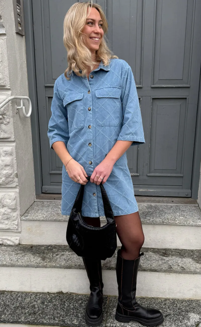 Discount Kjole - Calla - Trendy Denim Kjoler