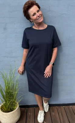 Kjole - Alva - Navy Blue Kjoler