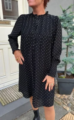 Sale Kjole - Natalia - Black W. Dots Kjoler