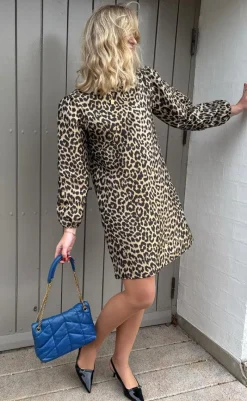 Best Kjole - Fia Short - Shiny Leopard Kjoler