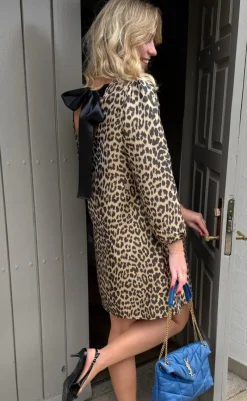 Best Kjole - Fia Short - Shiny Leopard Kjoler