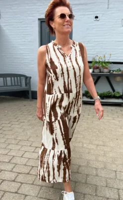 New Kjole - Ella - Chocolate Tie Dye Kjoler