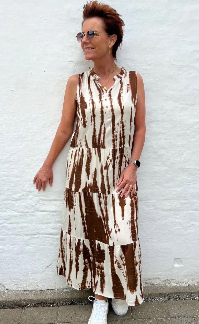 New Kjole - Ella - Chocolate Tie Dye Kjoler