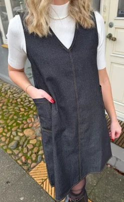 Clearance Kjole - Ania Spencer - Grey / Black Denim Kjoler