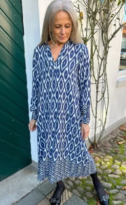 Hot Kjole - Camma - Blue Printed Kjoler