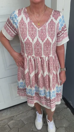 Online Kjole - Valentina - Blue Paisley Kjoler