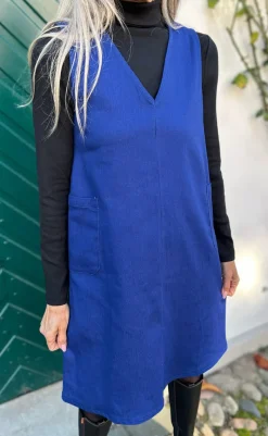 Outlet Kjole - Ania Spencer - Dark Denim Blue Kjoler