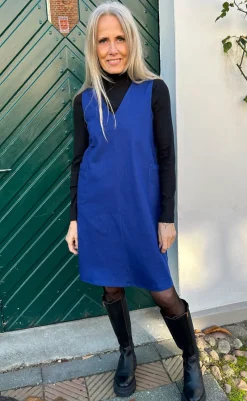 Outlet Kjole - Ania Spencer - Dark Denim Blue Kjoler