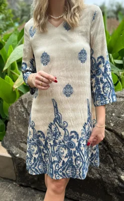 Best Kjole - Arianna - Blue Paisley Kjoler