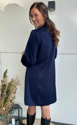 Online Kjole - Hazel - Navy Blue Kjoler