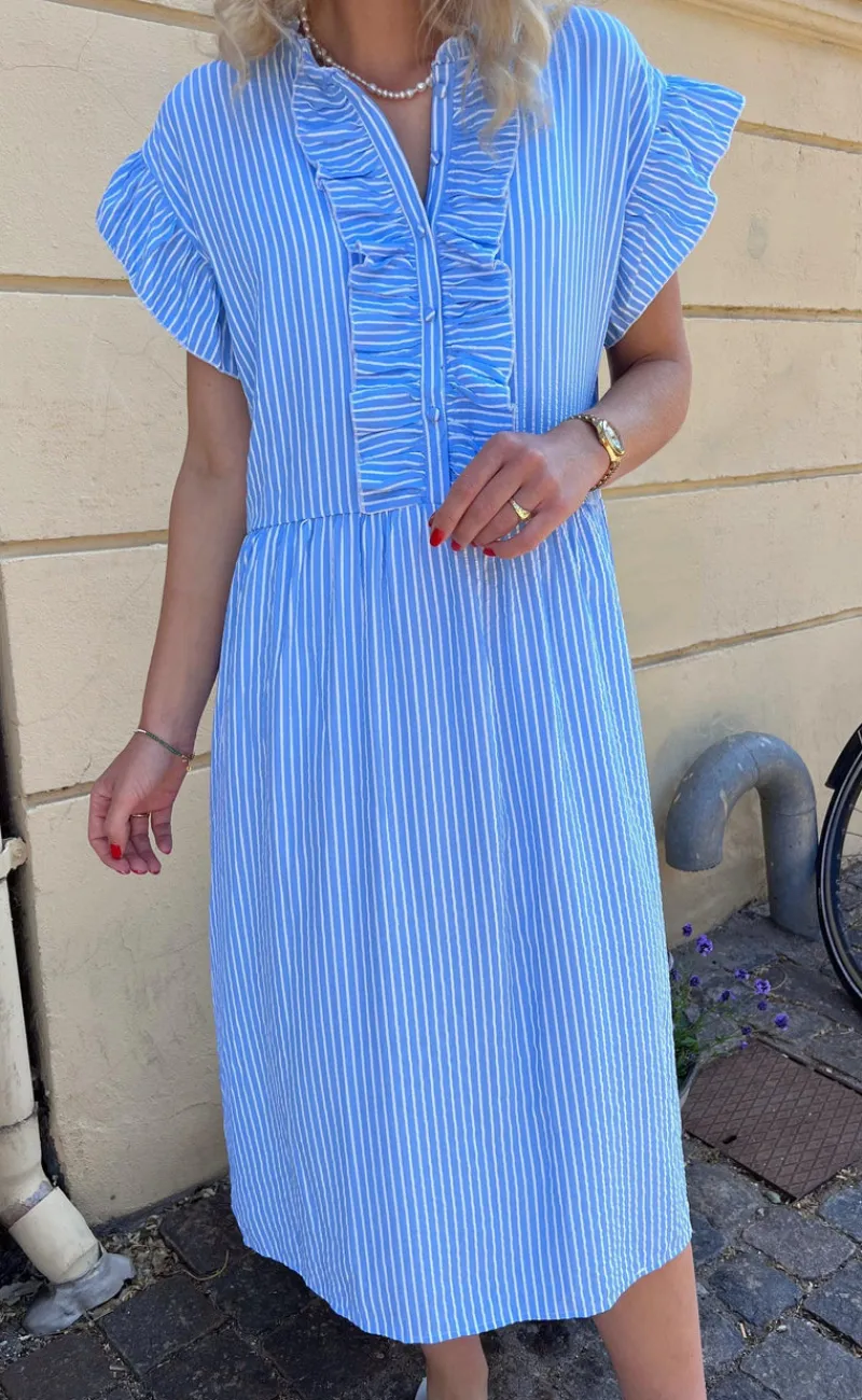 Best Kjole - Amelia - Blue Striped Kjoler