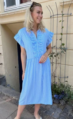 Best Kjole - Amelia - Blue Striped Kjoler