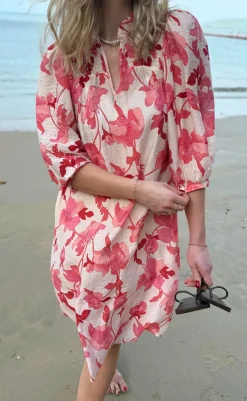 Sale Kjole - Amara - Pink Flowers Kjoler