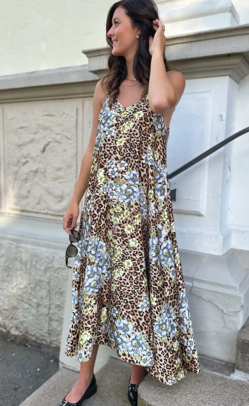 Hot Kjole - Klara - Leopard Flower Kjoler