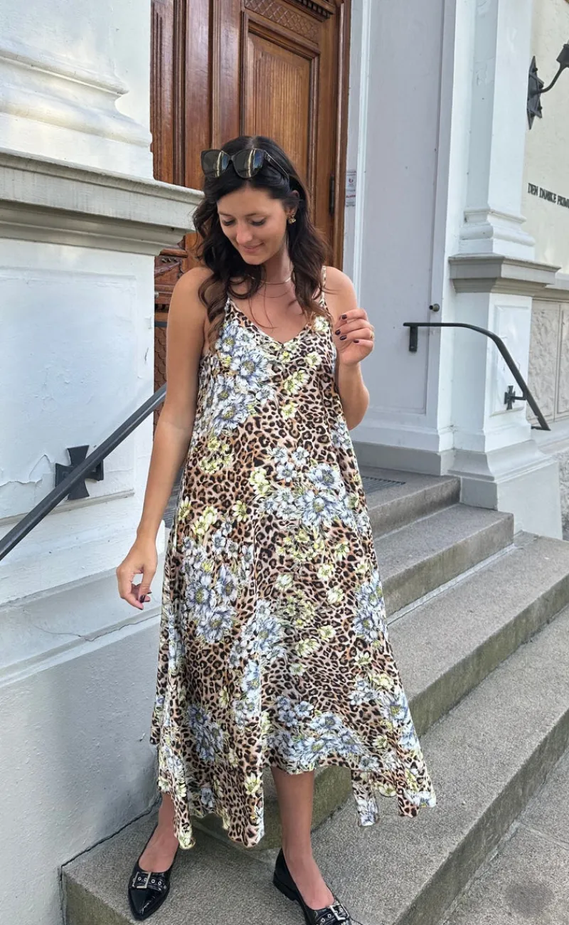 Hot Kjole - Klara - Leopard Flower Kjoler