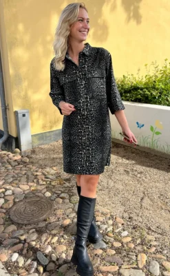 Best Kjole - Calla - Grey Leopard Kjoler