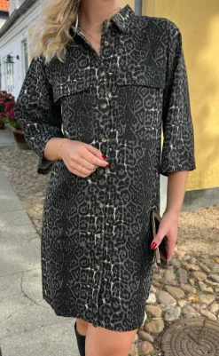 Best Kjole - Calla - Grey Leopard Kjoler