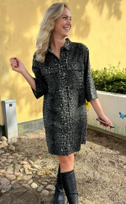 Best Kjole - Calla - Grey Leopard Kjoler