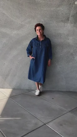 Online Kjole - Holly - Denim Blue Kjoler