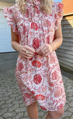 Sale Kjole - Emmi - Red Flowers Kjoler