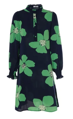 Kjole - Augusta - Green Flower Kjoler