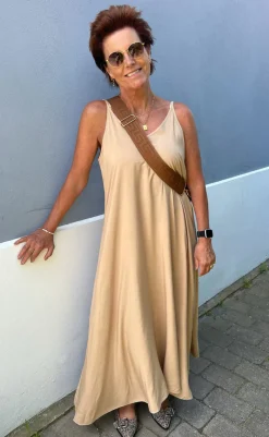 Online Kjole - Klara - Camel Kjoler