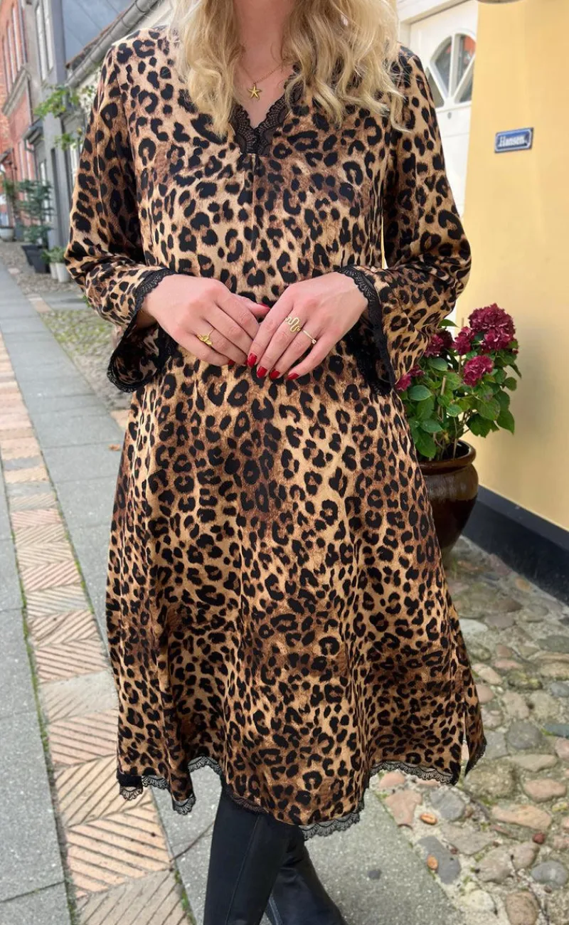 Discount Kjole - Safina - Leopard Kjoler
