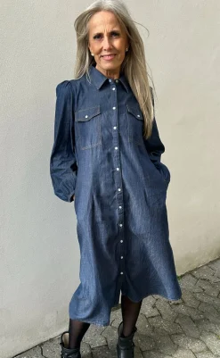 Kjole - Detia - Denim Blue Kjoler