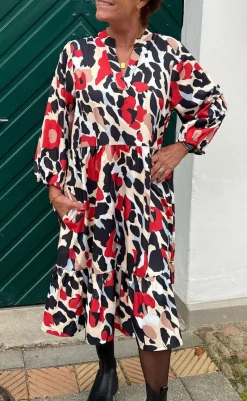 Hot Kjole - Olinda - Leopard Roses Kjoler