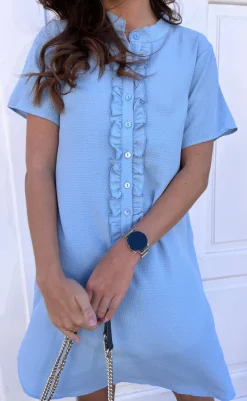 Best Kjole - Flora - Light Blue Kjoler