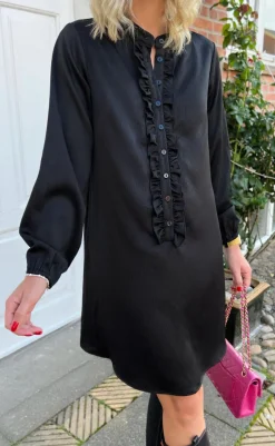 Hot Kjole - Florina - Shiny Black Kjoler