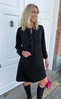 Hot Kjole - Florina - Shiny Black Kjoler