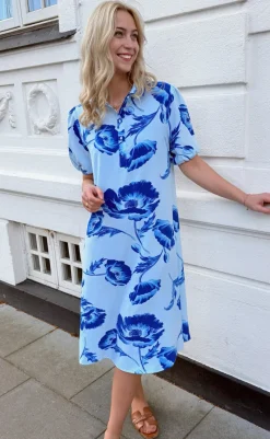 Kjole - Celeste - Blue Flower Kjoler