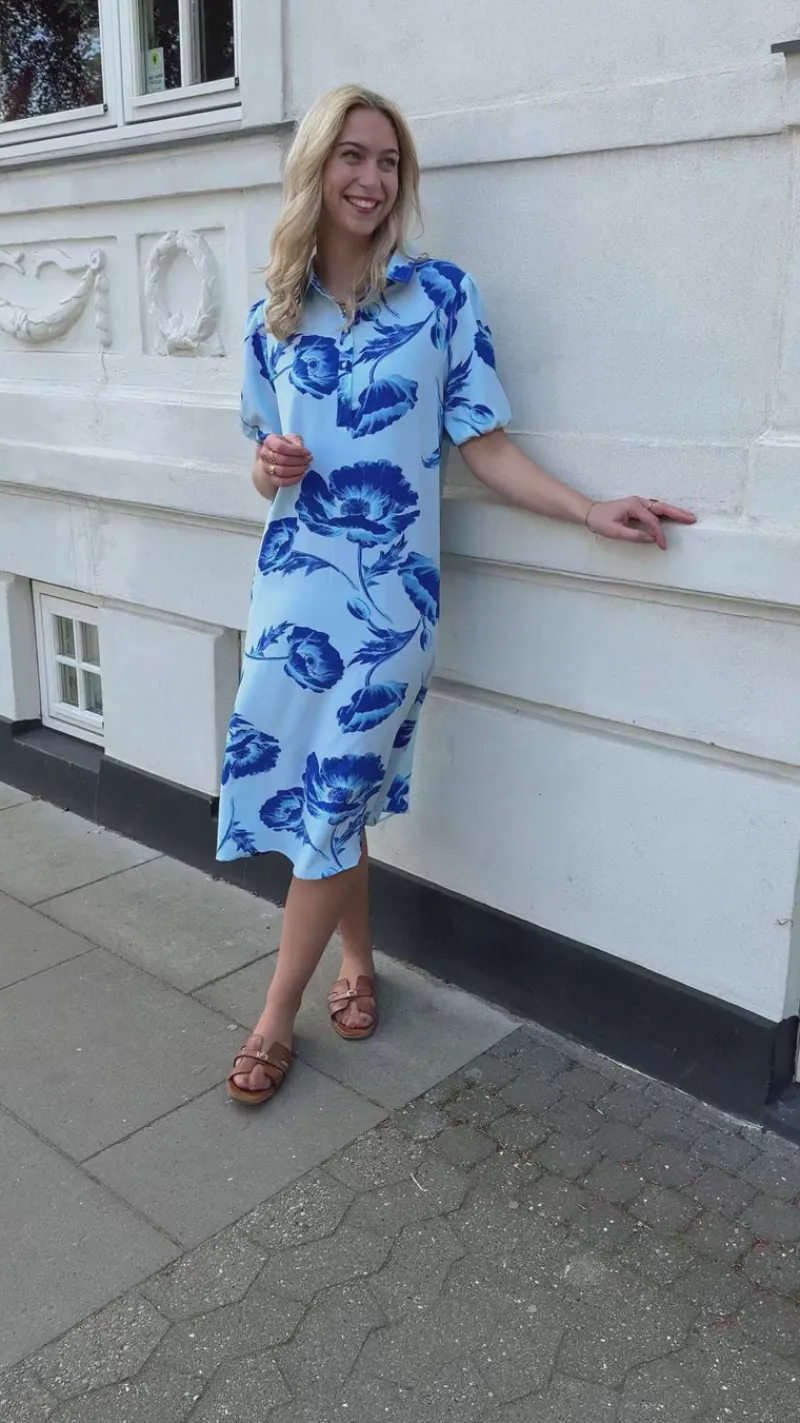 Kjole - Celeste - Blue Flower Kjoler