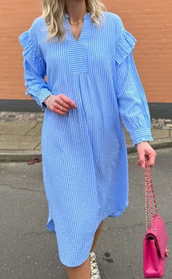 Hot Kjole - Wilja - Blue Striped Kjoler