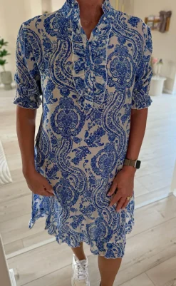 New Kjole - Philine - Blue Paisley Kjoler